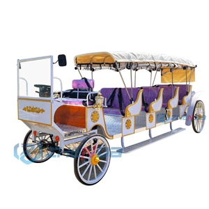 Carruaje Turístico, Carruajes Europeos Tirados por Caballos, Carroza, Carruaje de Calabaza para Bodas, Carruaje Eléctrico Tirado por Caballos - Product Image 1