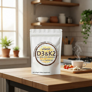 Vitamina D3 e K2 con Olio di Cocco, Supporto Immunitario, Formula <span class=keywords><strong>2</strong></span> in 1, Capsule di Vitamina D3 e K2 - Product Image 4