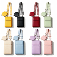 Sac bandoulière en cuir PU, sac à main pour femme au design original, pochette tendance pour téléphone portable, sac minimaliste 2-en-1 mère et fille
