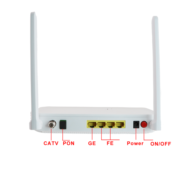 High Quality 1GE 3FE CATV 2.4GHz 5dBi ONU XP6442 F6600R EG8143A5 Wifi ONT Epon Gpon Xpon ONT Competitive Fiber Optic Price FTTH