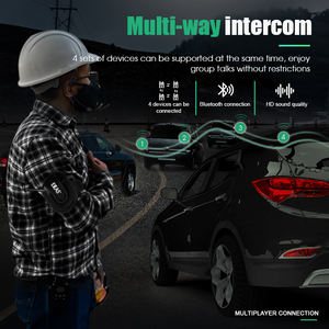 XiNOWY fabrika fiyat 3 kullanıcılar su geçirmez futbol hakem interkom iletişim 1200M tam dubleks Bluetooth interkom çanta - Product Image 3