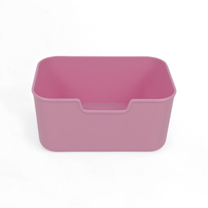 Hộp đựng đồ ăn nhẹ bằng nhựa trong suốt di động có khay đựng thức ăn chia ngăn, nắp đậy, tay cầm, hộp đựng gia vị tiện lợi, dễ mang theo - Product Image 5