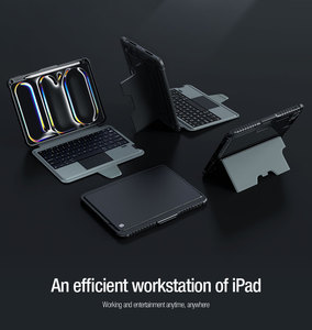 <span class=keywords><strong>เคส</strong></span>คีย์บอร์<span class=keywords><strong>ด</strong></span> <span class=keywords><strong>NILLKIN</strong></span> bumper Combo สำหรับ iPad Pro 2024 11นิ้วพร้อมฝาปิดเลนส์แบบเลื่อนและขาตั้งแบบปรับได้ - Product Image 3