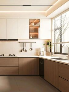 Gabinetes de cocina modulares de madera modernos baratos de Australia, conjunto de diseños al por mayor, fabricantes de muebles de armario de cocina - Product Image 6