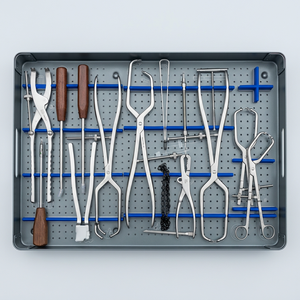 Kit d'instruments pour la reconstruction acétabulaire pelvienne en chirurgie orthopédique, pour la fixation des fractures, l'alignement osseux et les interventions chirurgicales - Product Image 1