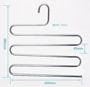 Estante de Almacenamiento para Pantalones de Acero Inoxidable de 5 Niveles, Multifuncional, Antideslizante, con Diseño Flexible y Desmontable, Venta al Por Mayor - Product Image 4