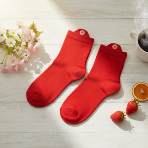 Chaussettes de cheville jacquard personnalisables avec logo, motif floral et fruité, thermiques et respirantes pour usage quotidien, taille unique pour le printemps - Product Image 3