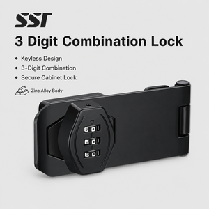 Anti-theft Combination Locks Keyless Stainless Steel Bedroom Security Cabinet Password Lock Door Locks Shoe Cabinets Drawers - Product Image 1