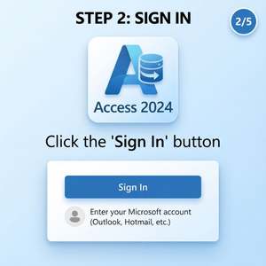 Licence numérique MS Access 2024, clé de compte liée, activation mondiale, utilisation à vie, livraison instantanée en stock, support 24h/24 et 7j/7 pour ordinateur portable - Product Image 3