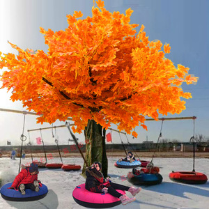 Electric Bumper Cars Double Seater 200kg Load Outdoor Winter Playground Equipment Snow Drifting And Spinning - Product Image 2