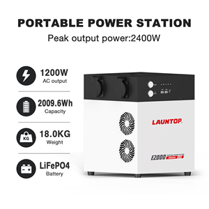 2026 New LAUNTOP E2000 2000Wh <b>Solar</b> <b>Power</b> Station UPS EPS Function Home Blackout Emergency <b>Generator</b> - Product Image 4