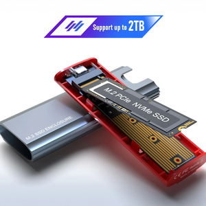 2 In 1 Ssd durumda Usb 3.1 tip C kılıf De Ssd Pcie 2 In 1 Rgb <span class=keywords><strong>M</strong></span>.2 Ssd Usb C harici muhafaza - Product Image 2