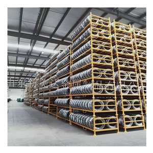 Vertical Light Duty Rack 5-Layer Adjustable Steel Storage <strong>Stacker</strong> with Anti-Rust &amp; Corrosion Protection 1000kg Load-Bearing - Product Image 4