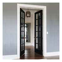 Portes françaises double en alliage d'aluminium, 2 pièces, de haute qualité
