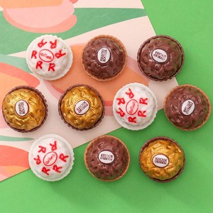 Dulce Linda simulación de lujo <span class=keywords><strong>Chocolate</strong></span> 3D encantos Diy joyería adornos Basura Teléfono caso decoración resina piezas al por mayor - Product Image 3