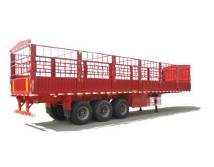 Semirremolque de estaca de 3 ejes de fábrica de China, capacidad de carga de 80 toneladas para camión de valla de rejilla de almacén - Product Image 1