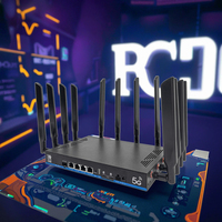 Router Z8803BE-DS-T 5G SIM, openwht 2.5G WAN 4GE LAN tri-band WiFi 2.4G 5.8G 6.0GHz 19000Mbps dengan Slot kartu SIM 5G