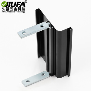 Connecteur d'angle Jiufa 90 degrés en fer, acier laminé à froid épaissi, pièces de fixation pour meubles et armoires - Product Image 1