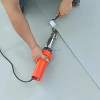 Soudeuse plastique 2000W pour bâche et géomembrane, pistolet à air chaud pour membrane imperméable