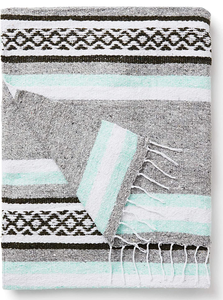 Traditionele Handgemaakte Serape 100% Katoen Mexicaanse Deken Decoratief Gooien Strandlaken - Product Image 5