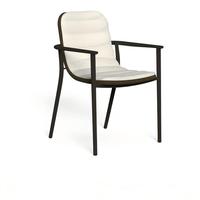 Table et chaises longues en aluminium pour l'extérieur, style nordique minimaliste, haut de gamme, pour maison d'hôtes, cour, villa, jardin, hôtel, imperméable
