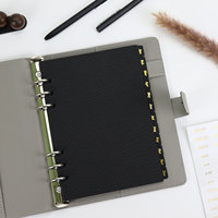 Page de diviseur mensuel A5 avec estampage en or de décembre pour classeur, boîte PP, produits de classement en stock