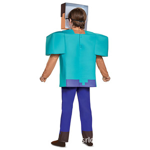 Disfraz de Steve de Minecraft para Niños, Traje para Halloween, Talla Mediana para Niños - Product Image 2
