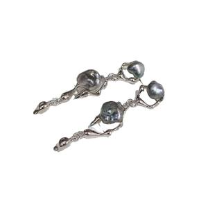 Marca WENCHI Modelo 10779 Accesorios de Perlas DIY, Base para Pendientes de Plata S925, Joyería de Moda con Perlas Redondas de 5-7mm - Product Image 5