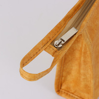 Sac cosmétique simple en papier DuPont imperméable avec fermeture éclair, grande capacité, portable, personnalisable