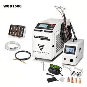 Machine de soudage <span class=keywords><strong>laser</strong></span> à fibre 1500W de qualité allemande, coupe propre, portable, à commande numérique pour Stahl Werk WCD1500 - Product Image 1
