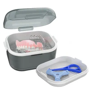 High Quality Dental Supplies Portable Orthodontic Dental Retainer Case Retainer Box Denture Box