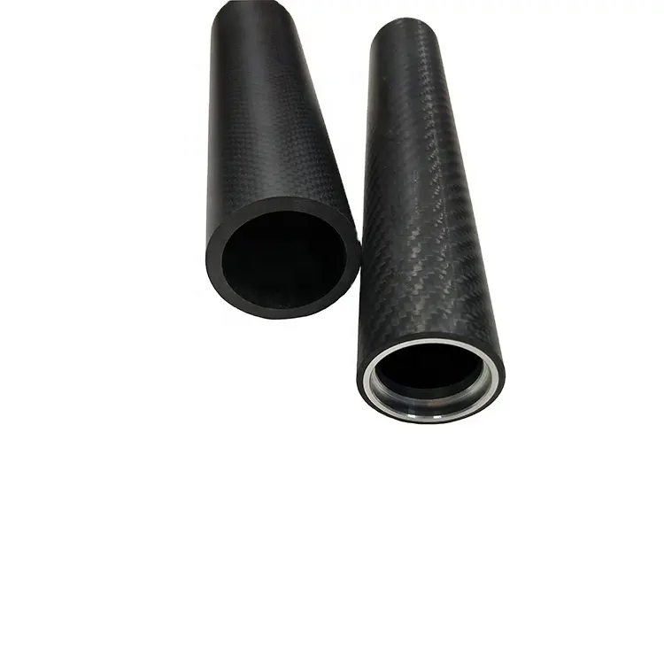 Tubos de fibra de carbono, alta qualidade, 3 k, totalmente tubos de fibra de carbono, peças de tubulação