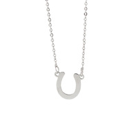 Collier personnalisé pour fer à cheval, en acier inoxydable, bijou cheval pour fille, pendentif pour selle