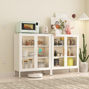 Modern White Two-Door <b>Kitchen</b> Cabinet Factory Direct Sale - Product Image 4