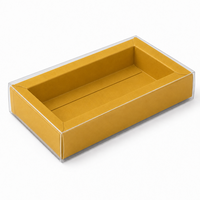 Boîte d'emballage en carton brun pliable de qualité alimentaire pour pâtisseries et biscuits, avec fenêtre en PVC pour desserts, vente en gros