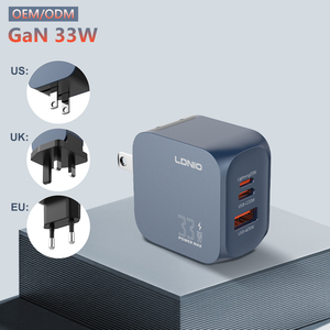 Cargador Móvil Portátil LDNIO Q5 33W GaN con Cable Tipo <span class=keywords><strong>C</strong></span> USB-<span class=keywords><strong>C</strong></span> y 3 Puertos USB para Celular - Product Image 2