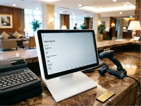 Terminal de point de vente Android tout-en-un avec écran tactile plat de 10,1 pouces pour la gestion des entreprises