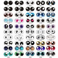 Cabochons en résine œil de dragon assortis - faits à la main, incassables, durables, 8-50 mm pour projets d'artisanat, fabrication de bijoux DIY
