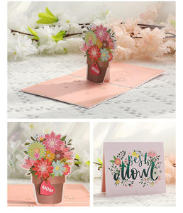 Tarjetas Pop-up 3D de Diseño Nuevo para el Día de la Madre con Sobres, Impresión UV y Estampado Dorado, DIY para Mamá con Entrega Rápida - Product Image 3