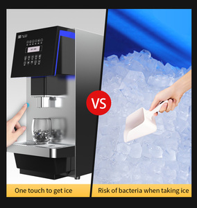 Distributeur de glace entièrement automatique en acier inoxydable BTB avec fonction autonettoyante et contrôle de la température pour usage domestique, hôtelier et commercial - Product Image 5
