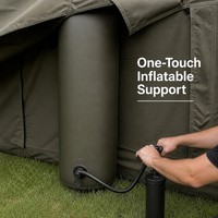 Abri gonflable toutes saisons, tente instantanée pour famille, tente Air-Ridge avec protection contre le soleil et la pluie, tissu Oxford imperméable