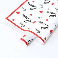 Papier d'emballage pour fleurs en chocolat imperméable de qualité supérieure en gros pour la Saint-Valentin, cadeaux, artisanat, décoration