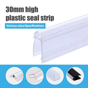 Bande d'étanchéité transparente <span class=keywords><strong>en</strong></span> PVC blanc multi-usages moderne pour portes, fenêtres, verres de douche, salles de bain, étanche et insonorisante - Product Image 6