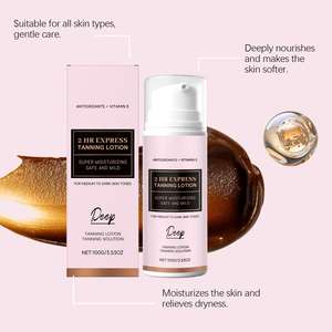 Lotion hydratante auto-bronzante sans soleil 100g OEM Marque Privée DHA Coco Éclat Vegan Sans Traces - Product Image 5