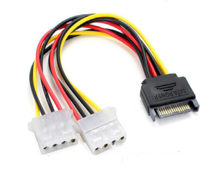 Prezzo di fabbrica In magazzino 1 Sata a 2x4pin IDE Molex cavo Splitter di estensione cavo di alta qualità - Product Image 1