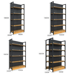 Estante de exhibición de supermercado personalizado, polvo electrostático en aerosol, estantería de góndola de doble cara Para <span class=keywords><strong>minimarket</strong></span> - Product Image 4
