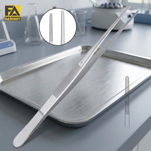 Pinces chirurgicales droites à pointe dentelée de qualité supérieure 2026 en acier inoxydable manuel pour salle d'opération, Classe I, certifiées CE - Product Image 2