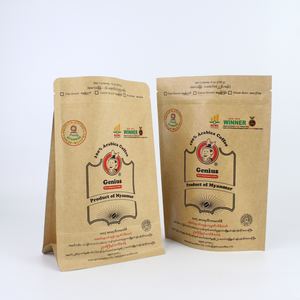 Sacs refermables en papier kraft brun recyclables, anti-odeur, thermoscellables, pour l'emballage alimentaire de biscuits, bonbons et gâteaux - Product Image 3