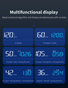 WIIYII - Pantalla de Visualización Frontal para Automóvil con GPS, Modelo C7, con Velocímetro <span class=keywords><strong>Digital</strong></span> y Brújula, Garantía de 2 Años - Product Image 5