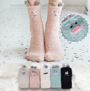 Cute <strong>Sock</strong> for Girl 3D Cartoon Soft Plush Warm Crew Home Women Winter Bulk Fuzzy <strong>Fluffy</strong> <strong>Socks</strong> for <strong>Ladies</strong> - Product Image 1